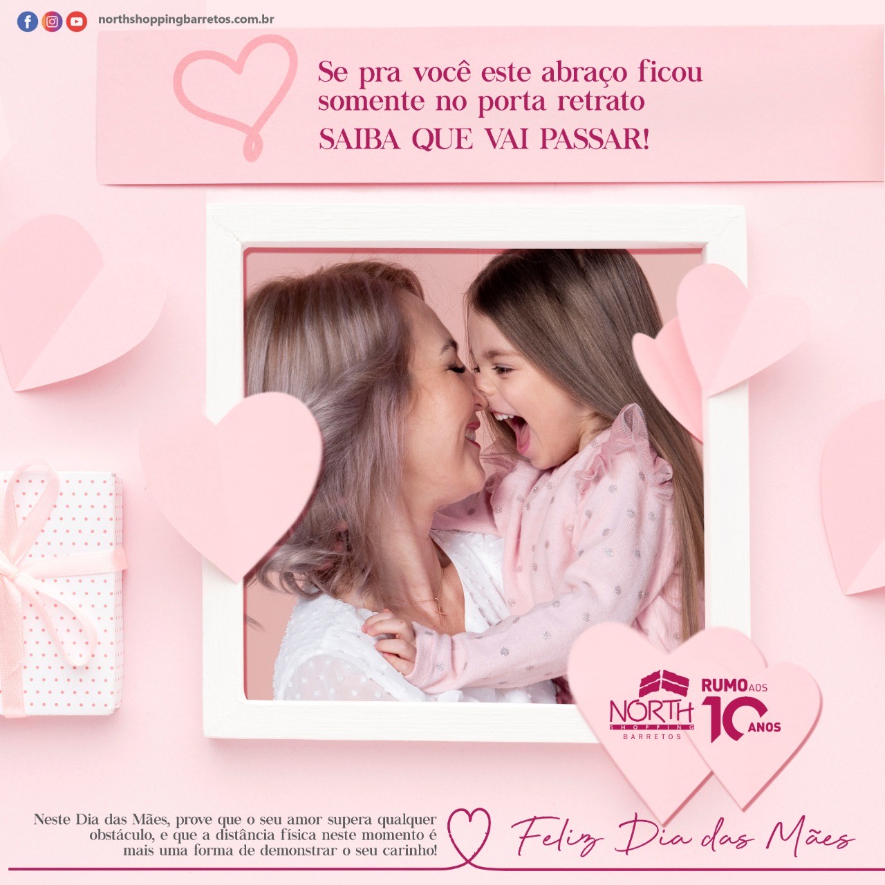 North Shopping faz campanha do Dia das Mães valorizando o convívio familiar