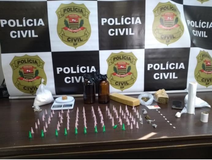 Polícia Civil apreende mais de 90 porções de drogas em Guariba