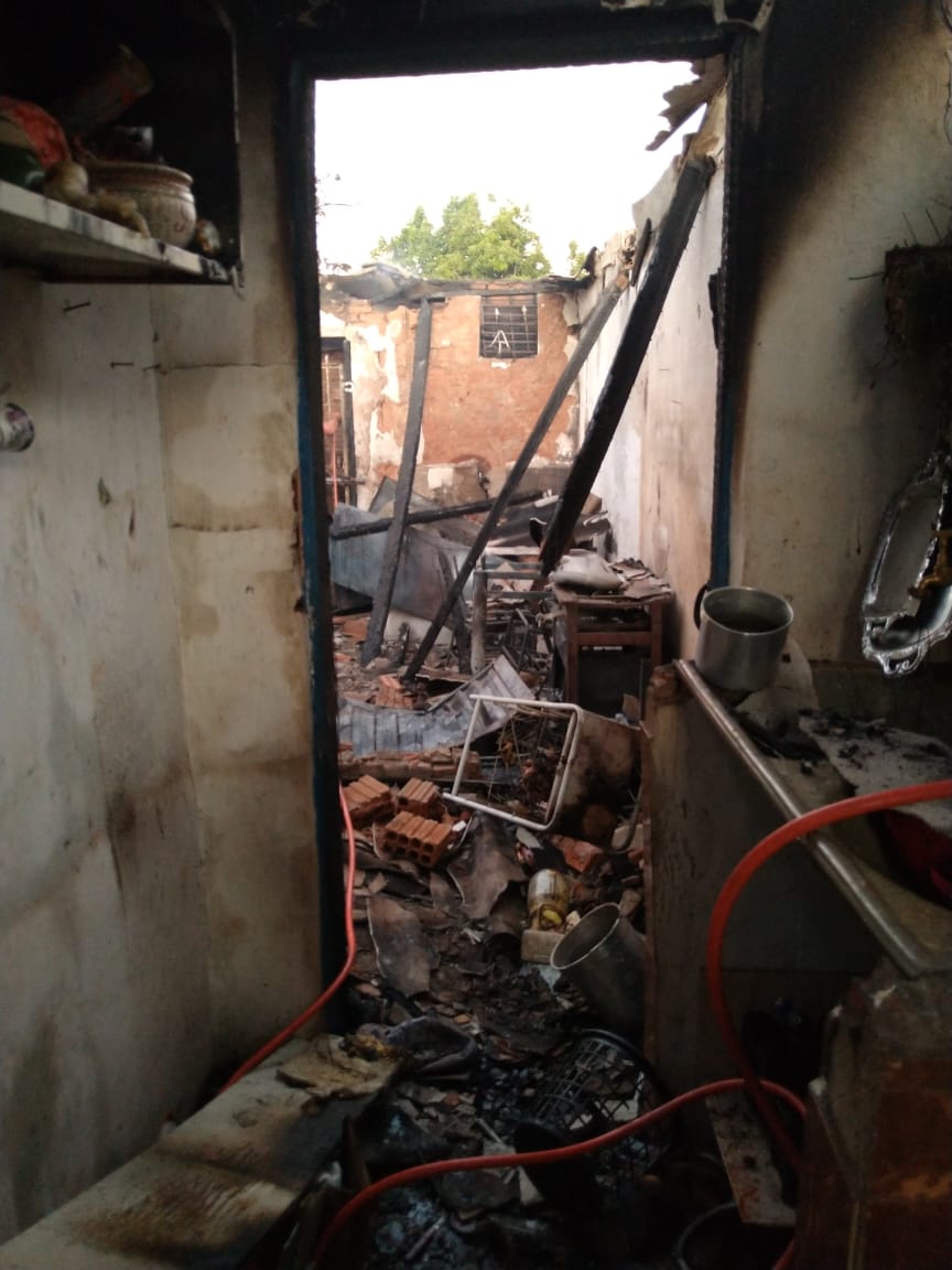 Incêndio atinge residência no São Judas Tadeu