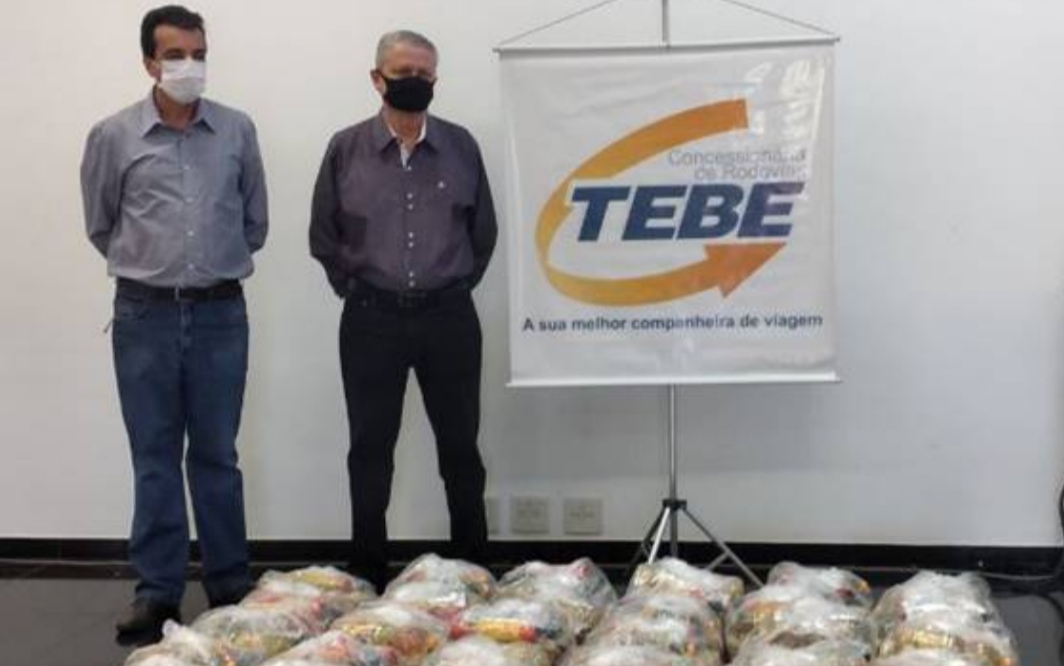 TEBE faz entrega cestas básicas para a campanha “Alimente a Esperança”