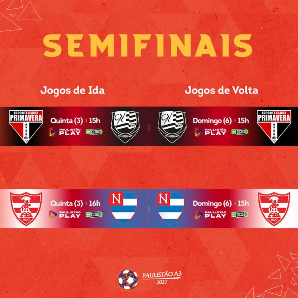 Duelos das semifinais da Série A3 terminam empatados