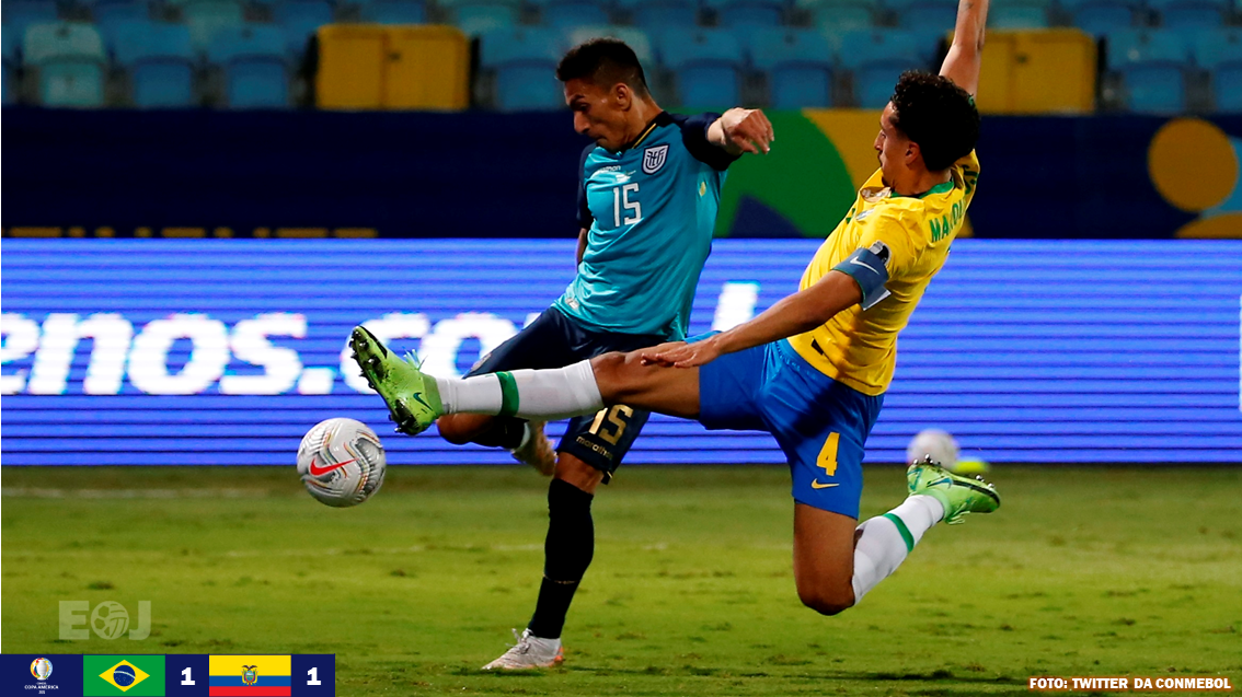 Brasil fica no empate com Equador pela Copa América