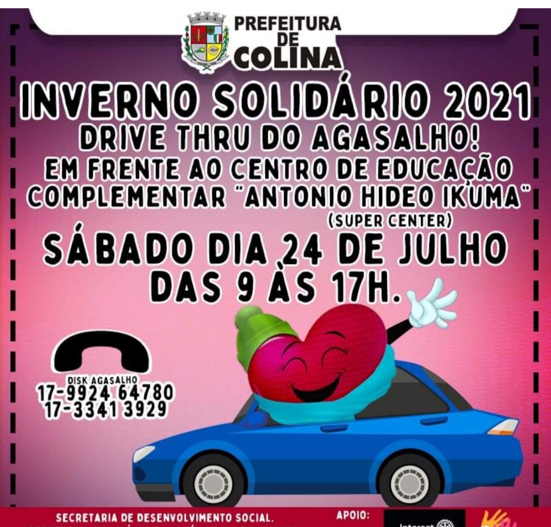 Campanha do Agasalho de Colina terá Dia D neste sábado (24)