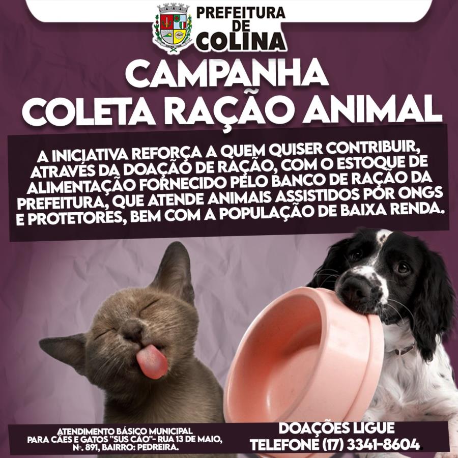 Campanha de coleta de ração animal continua em Colina