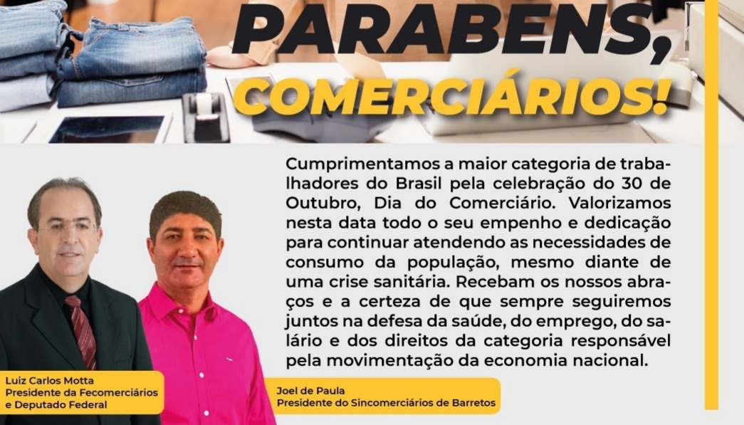 Sindicato presta homenagem ao Dia do Comerciário