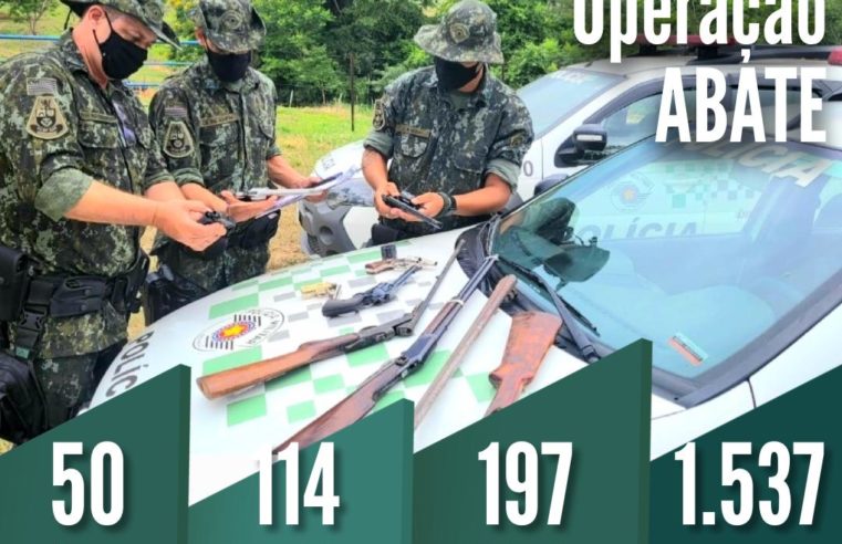 Polícia Militar Ambiental e Ministério Público divulgam resultados da Operação ABATE