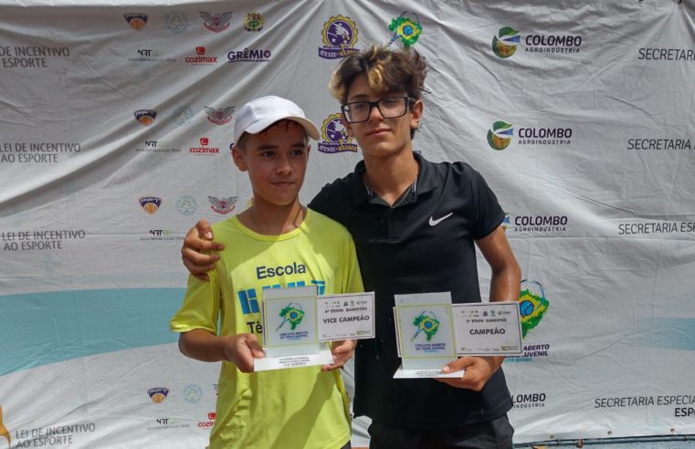 4ª etapa do Circuito Aberto de Tênis Juvenil UTR Brasil define campeões, em Barretos