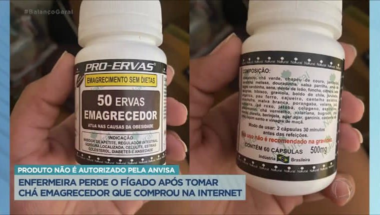 Emagrecedor 50 Ervas está proibido no Brasil, segundo a Anvisa