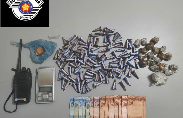 Casal é preso por tráfico pela Força Tática