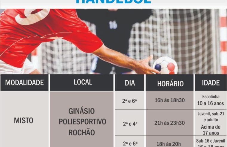 Escolinha de handebol dá início aos treinamentos em 2022