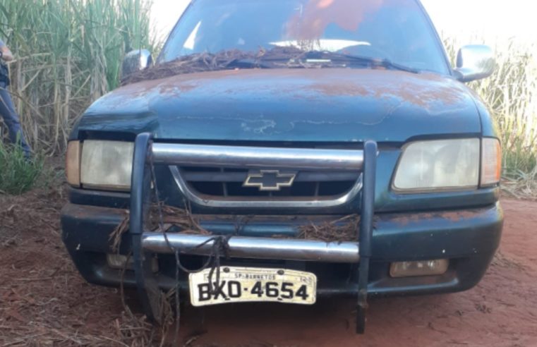 Blazer é localizada em canavial