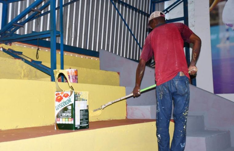Ginásio Ganjão de Colômbia ganha revitalização
