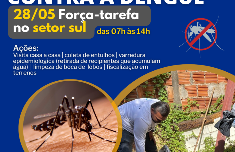 “Dia D” contra a dengue chega no setor sul neste sábado (28) 
