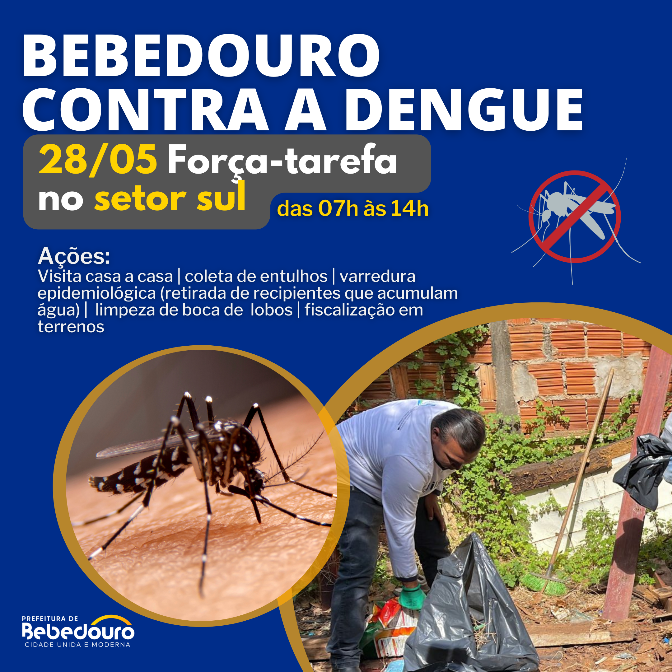 “Dia D” contra a dengue chega no setor sul neste sábado (28) 