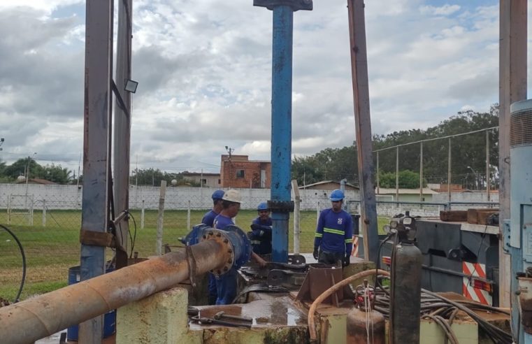 SAAE Barretos realiza manutenção no poço do bairro Dom Bosco