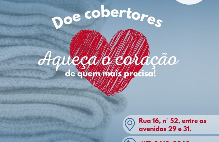 Fundo Social de Solidariedade pede doação de cobertores e agasalhos