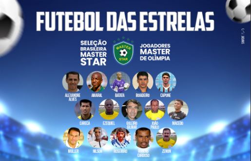 Futebol das Estrelas marca abertura do Campeonato Amador em Olímpia