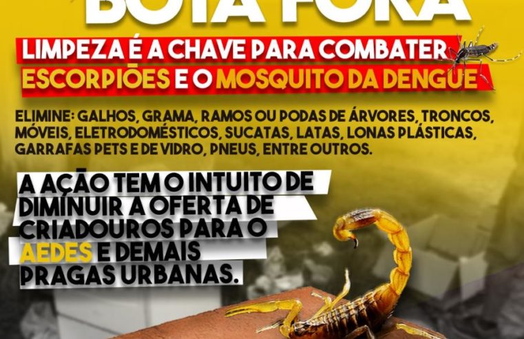 Prefeitura de Colina realiza Bota Fora contra Dengue e Escorpião