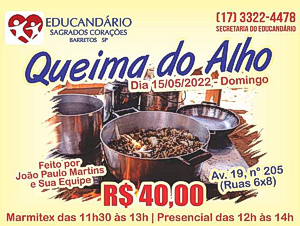 Educandário agenda Queima do Alho