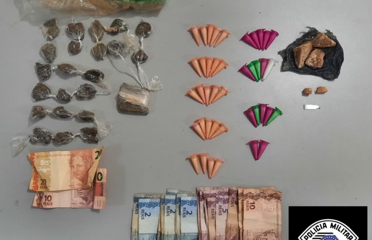 Dupla é presa por tráfico de drogas