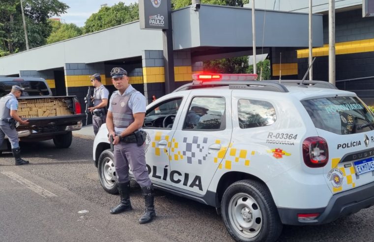 Policiamento Rodoviário apreende grande quantidade de droga