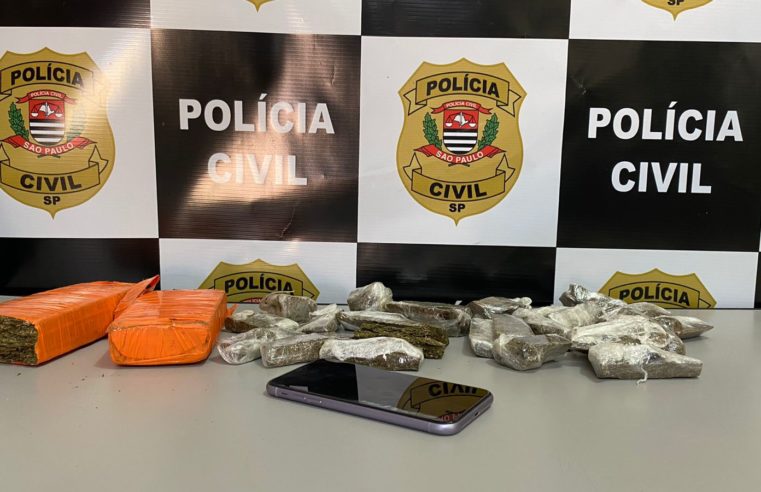 Polícia Civil prende dois homens por tráfico de drogas
