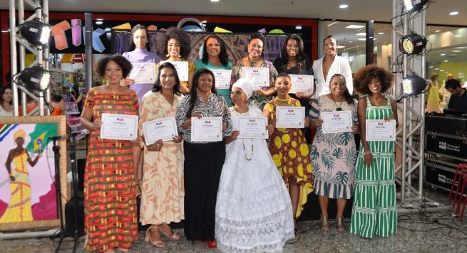 Mulheres negras foram homenageadas no Shopping
