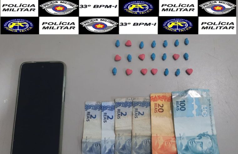 PM localiza acusado traficando ecstasy