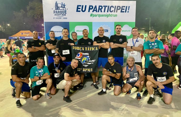 Policiais militares  participaram de corrida