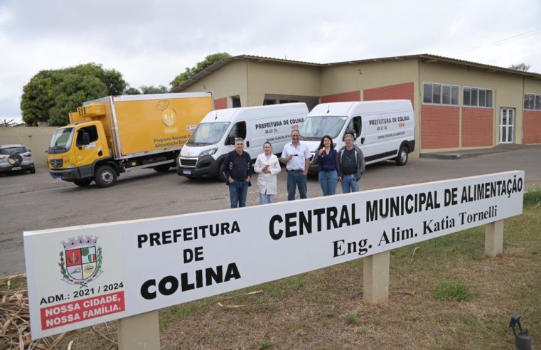 Prefeitura de Colina entrega três veículos 0 km para transporte de merenda escolar