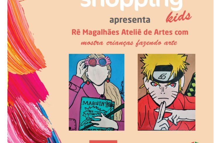 Arte no Shopping de outubro traz exposição “Criança fazendo Arte” ao North Shopping
