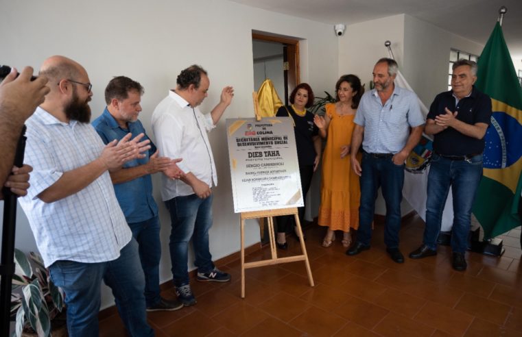 Colina inaugurou instalações da Secretaria de Desenvolvimento Social e do Serviço de Acolhimento
