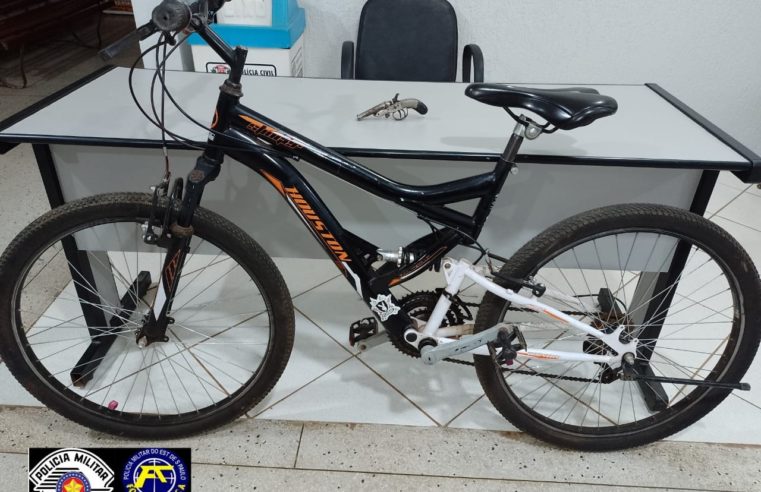 PM recupera bicicleta futada no centro