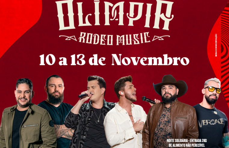 Prefeitura oferece entrada solidária no show de sábado do Olímpia Rodeo Music em novembro