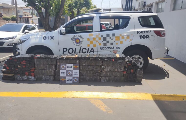 Polícia Rodoviária realiza apreensão de 572 kg de maconha