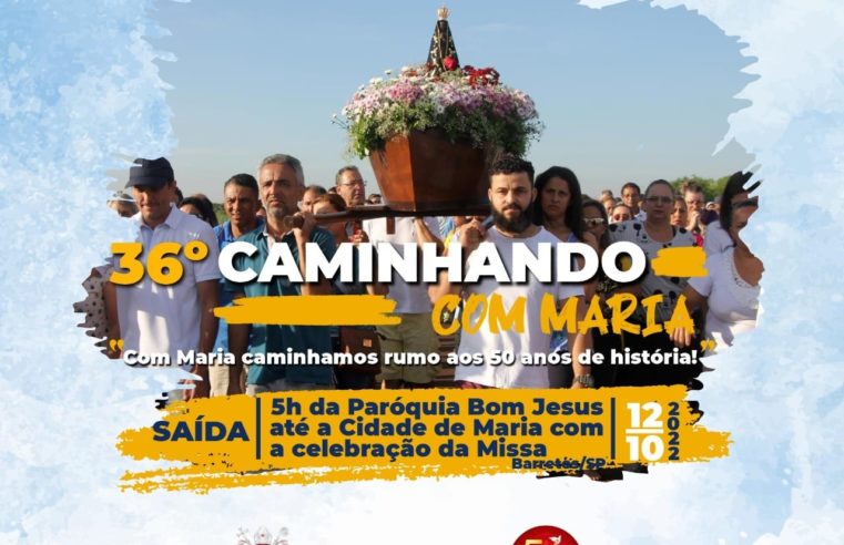 Rádios transmitem o 36º Caminhando com Maria na quarta-feira (12)