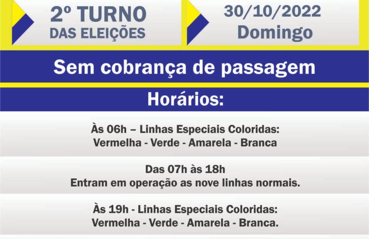 Eleitores da Estância Turística de Barretos terão transporte coletivo gratuito no 2° turno