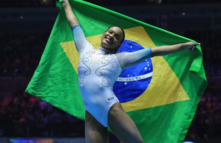 Rebeca Andrade conquista o ouro no individual geral