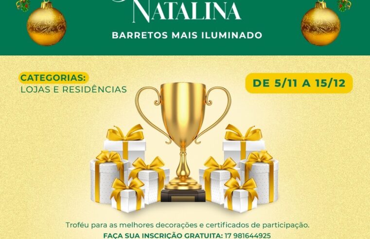 Estância Turística de Barretos apresenta Concurso de Decoração de Natal “Barretos Mais Iluminado”