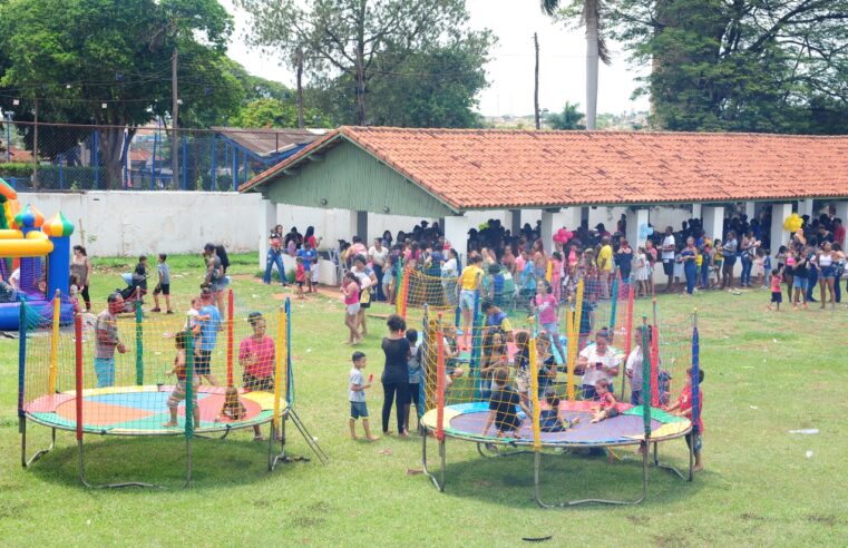 Crianças assistidas pelo FSS participam da primeira edição do Brincando no Recinto