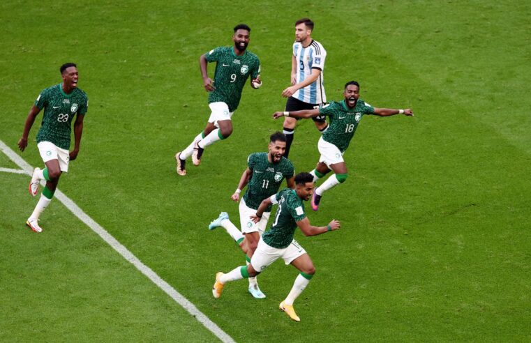 Arábia Saudita bate Argentina de Messi em 1ª zebra da Copa do Catar