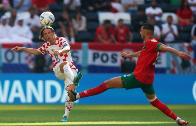 Atual vice mundial, Croácia estreia sem gols contra Marrocos na Copa