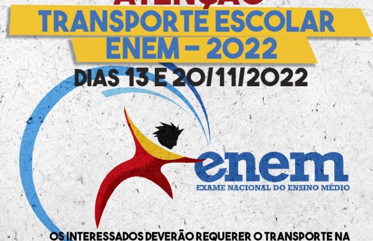 Estudantes de Colina terão transporte para o ENEM