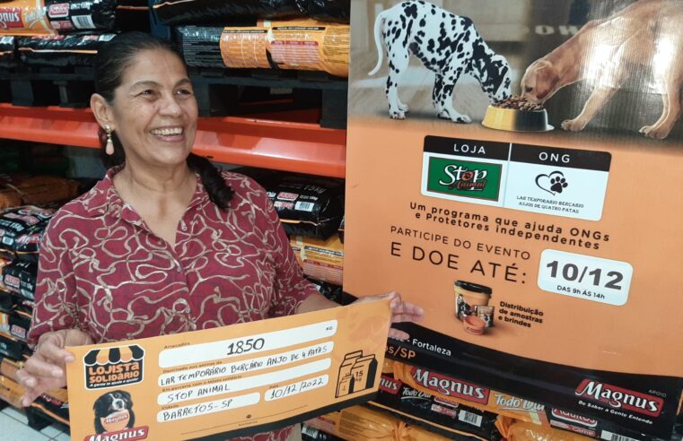 Lar Temporário recebe 2 toneladas de ração