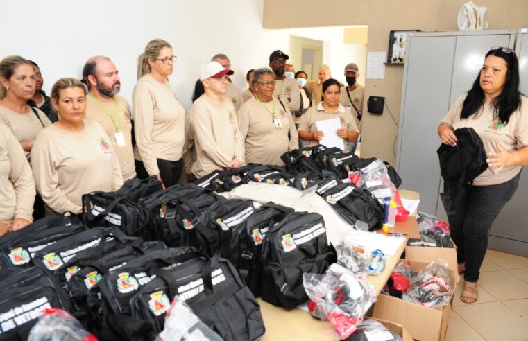 Equipe do controle de vetores recebe novos equipamentos de trabalho