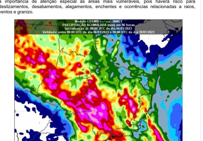 Boletim especial meteorológico