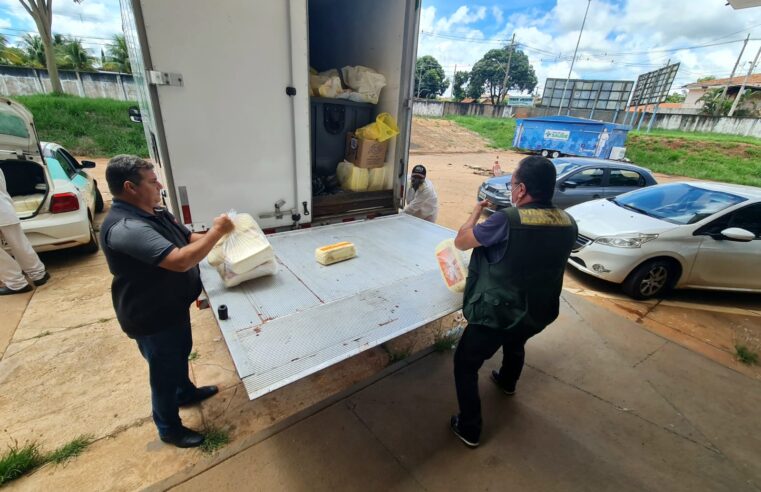 Vigilância sanitária apreende 530 quilos de muçarela
