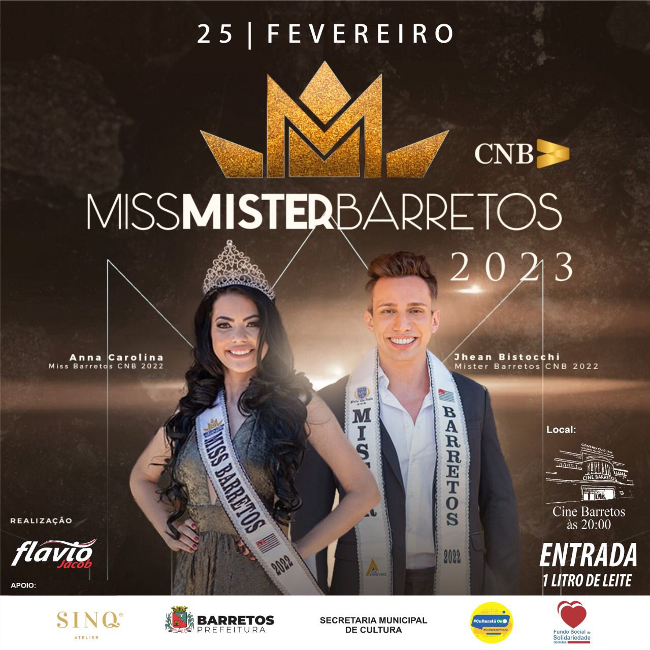 Definidos concorrentes  do concurso Miss e Mister Barretos