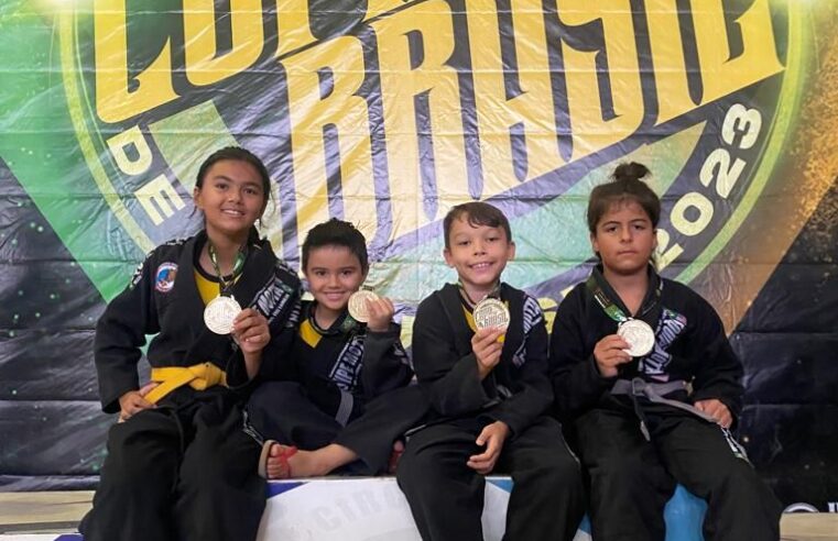 Crianças ganham medalhas na Copa Brasil de Jiu Jitsu