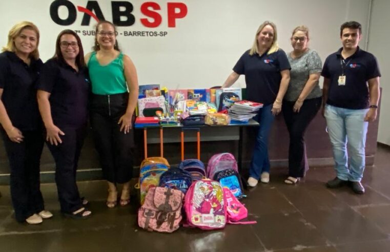 Comissão de Adoção da OAB arrecada 200 itens de papelaria que são doados à Casa Kids Barretos